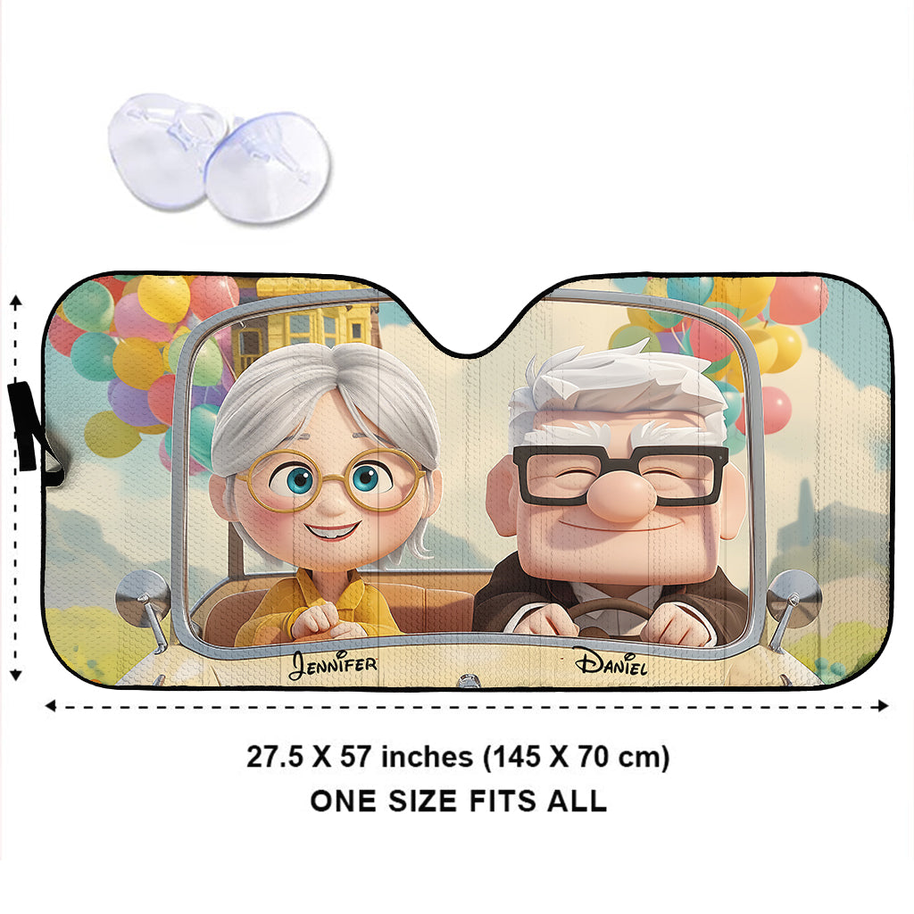 You Are My Adventure - Personalized Mouse Car Sunshade
