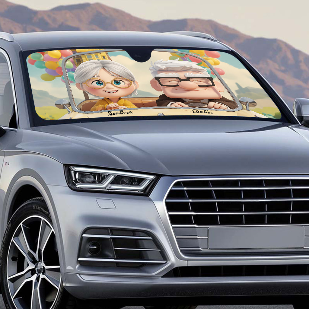 You Are My Adventure - Personalized Mouse Car Sunshade