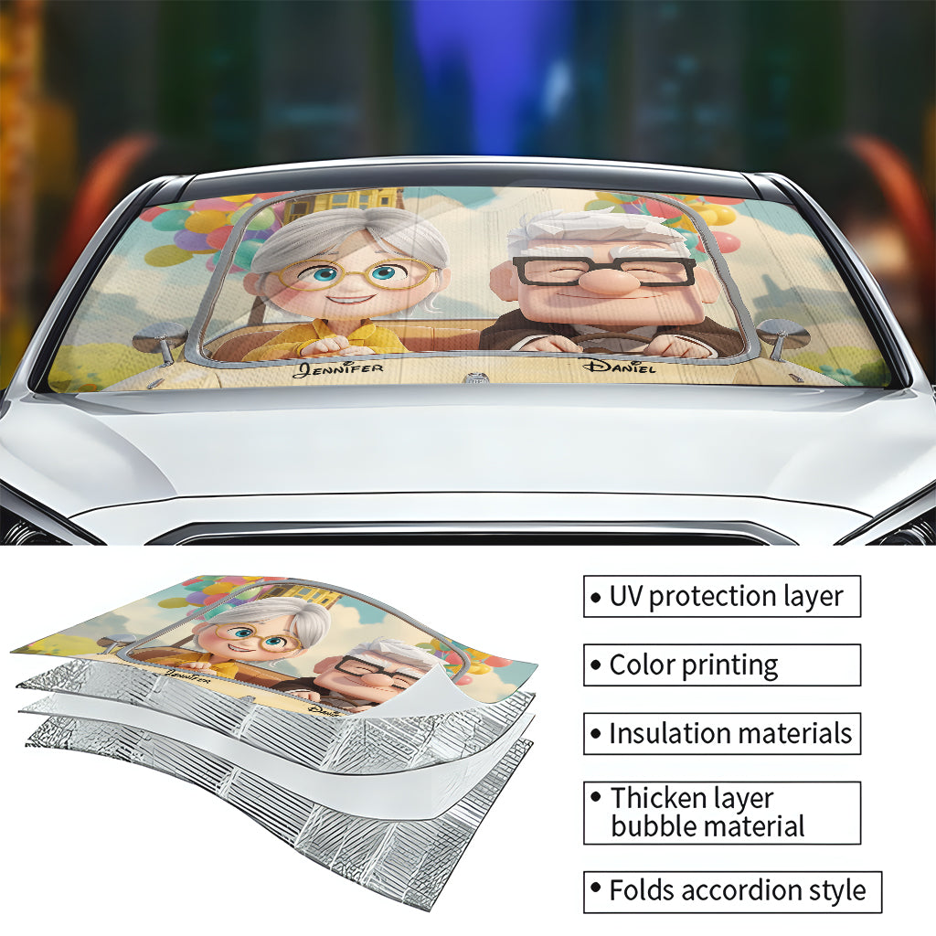 You Are My Adventure - Personalized Mouse Car Sunshade