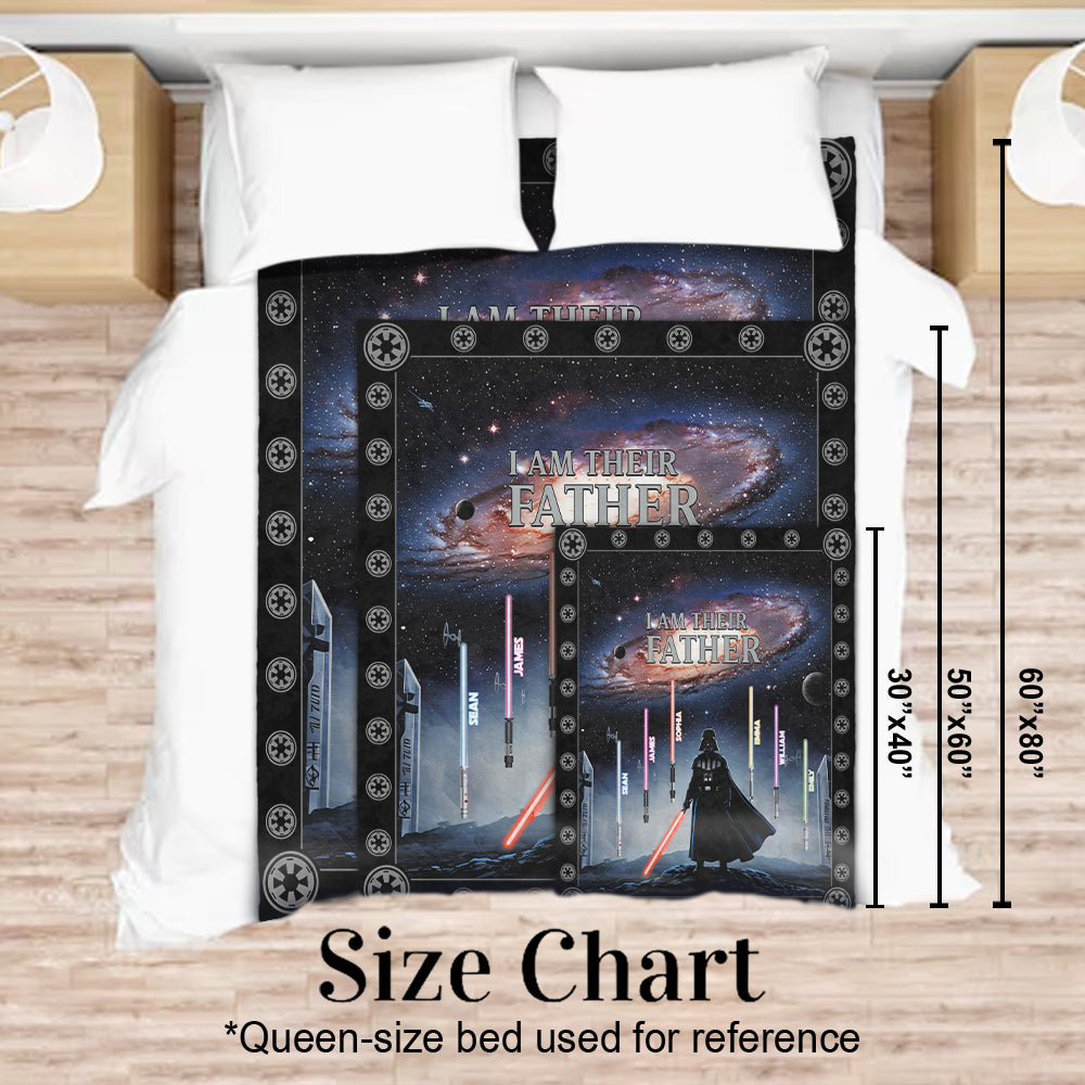 I Am Their Father - Personalized The Force Blanket