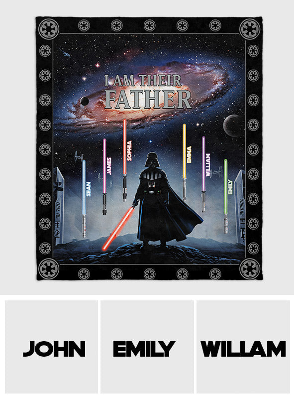 I Am Their Father - Personalized The Force Blanket