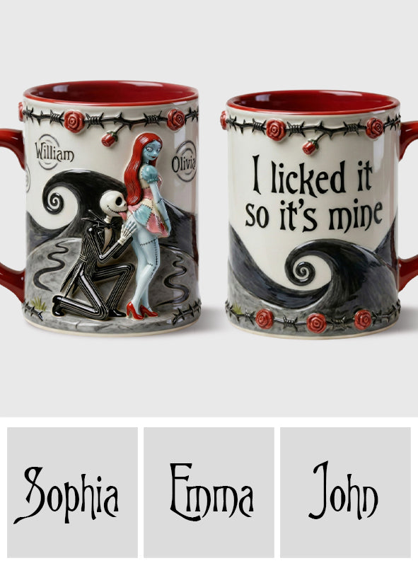 I Licked It So It's Mine - Personalized Nightmare Accent Mug & Coaster