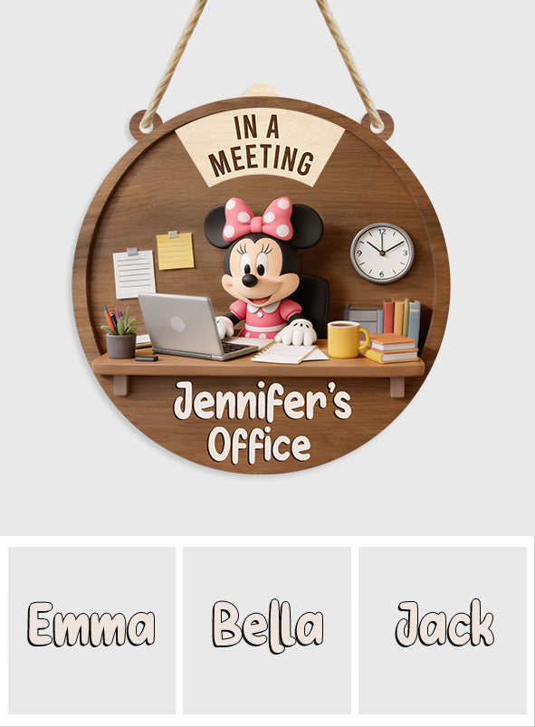 Magical Office - Personalized Mouse Spinner Sign Custom Shape