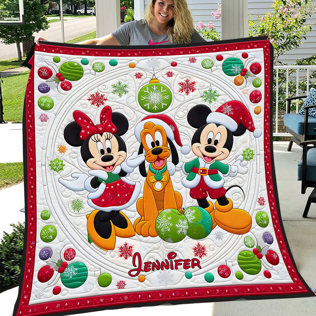 Magical Christmas - Personalized Mouse Quilt