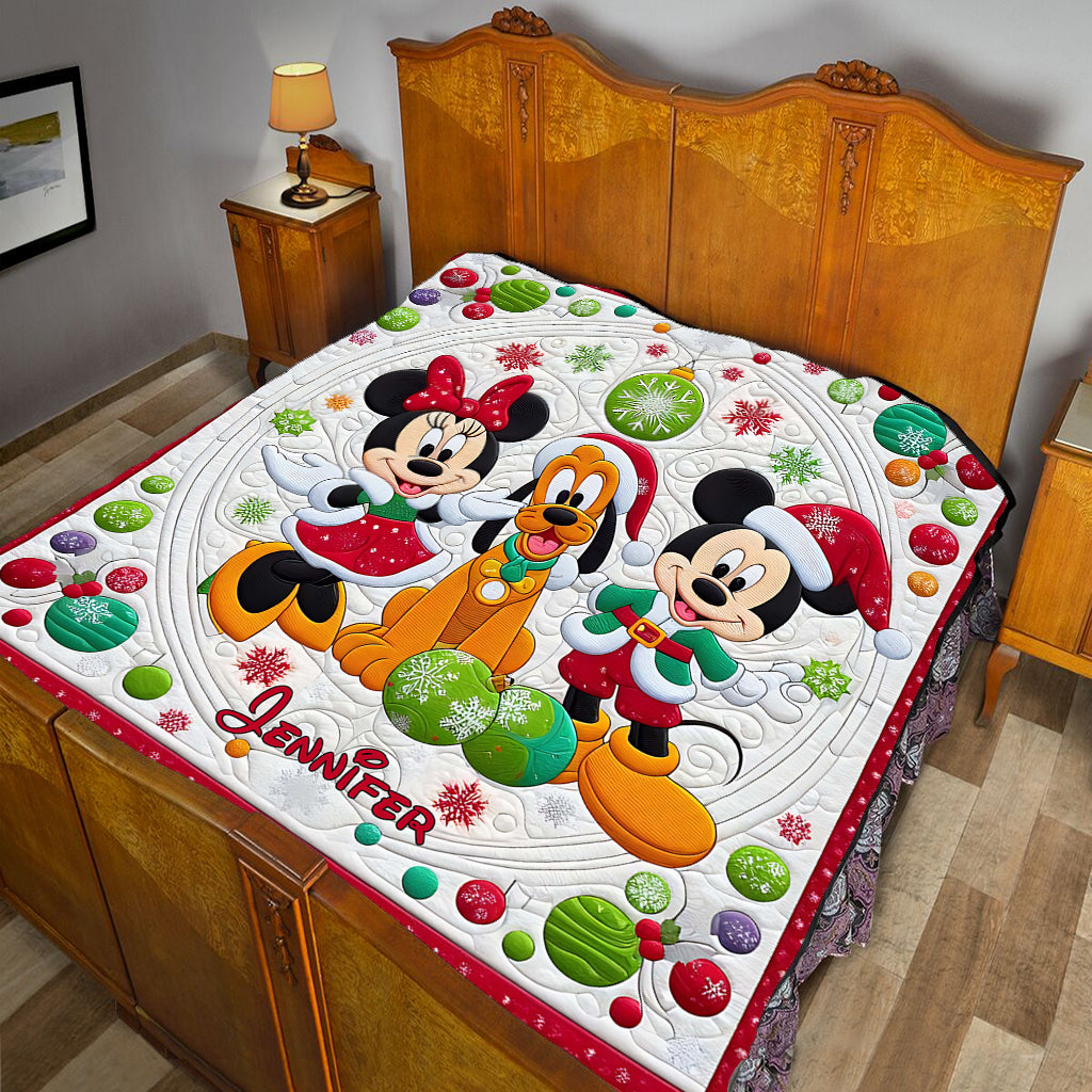 Magical Christmas - Personalized Mouse Quilt