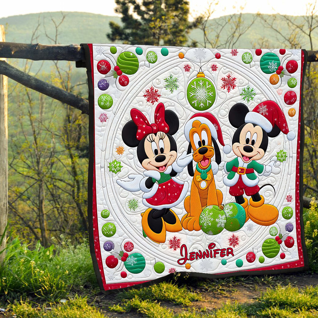 Magical Christmas - Personalized Mouse Quilt