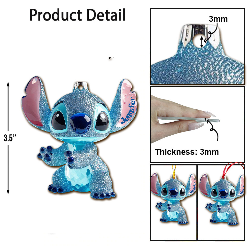 Merry Stitchmas - Personalized Ohana Ornament