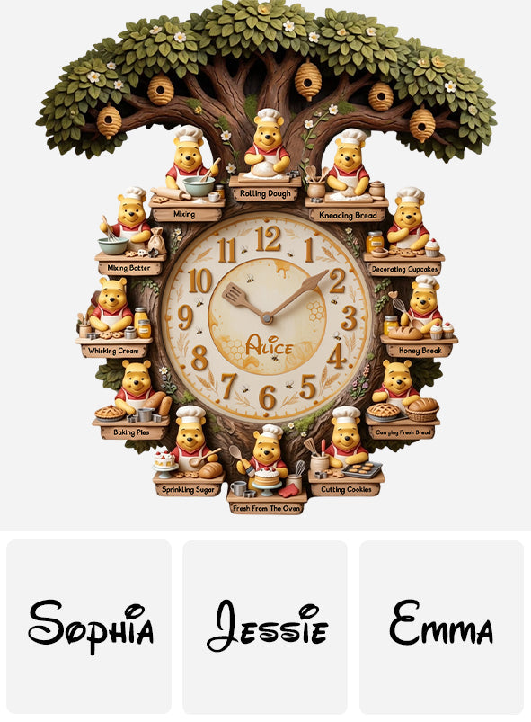 It's Baking Time - Personalized Baking LED Light Wall Clock
