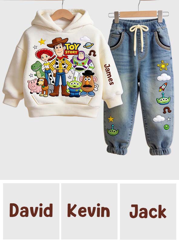 Toy Friends - Personalized Toy Story Kid Hoodie & Kid Jogger Sweatpants