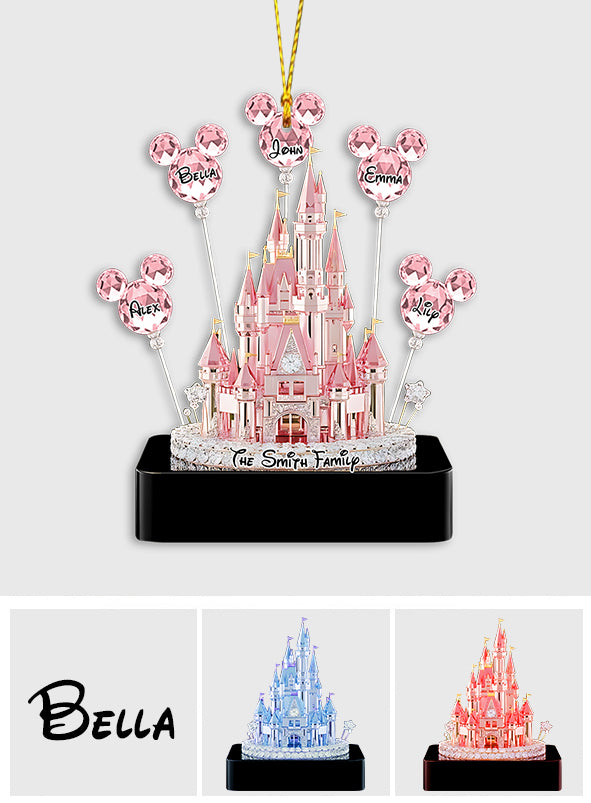 Merry Christmas To Family - Personalized Mouse Music Ornament