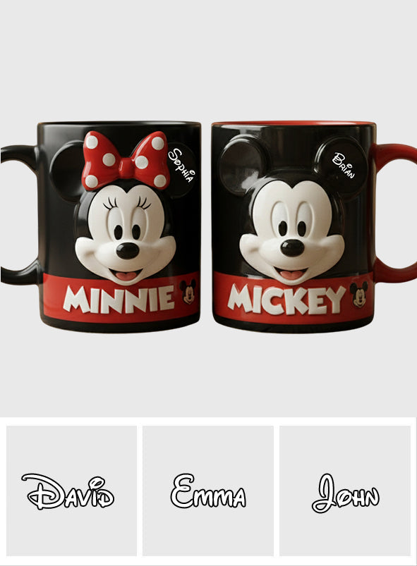 Big Ears Friend - Personalized Mouse Accent Mug & Coaster