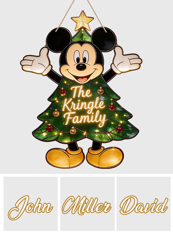 Magical Christmas Tree - Personalized Mouse LED Light Acrylic Sign