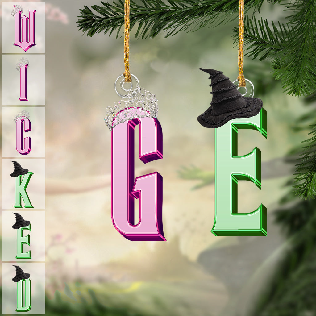 Any Letter Wicked - Personalized Witch Ornament