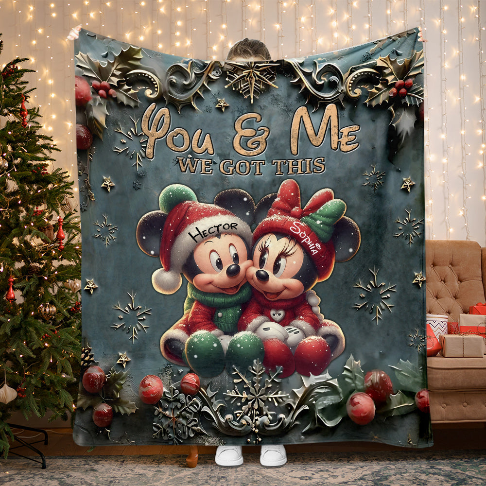You And Me We Got This - Personalized Mouse Blanket