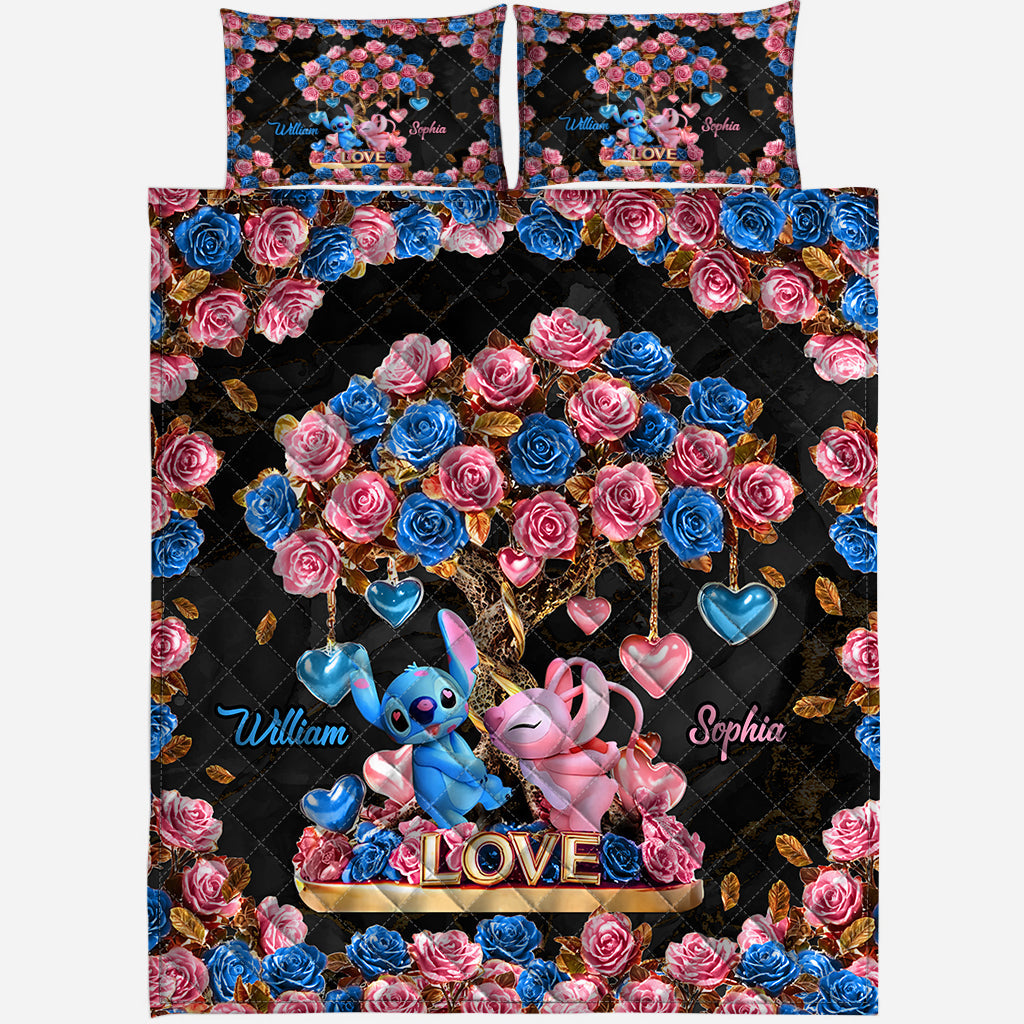 Tree Of Love - Personalized Ohana Quilt Set