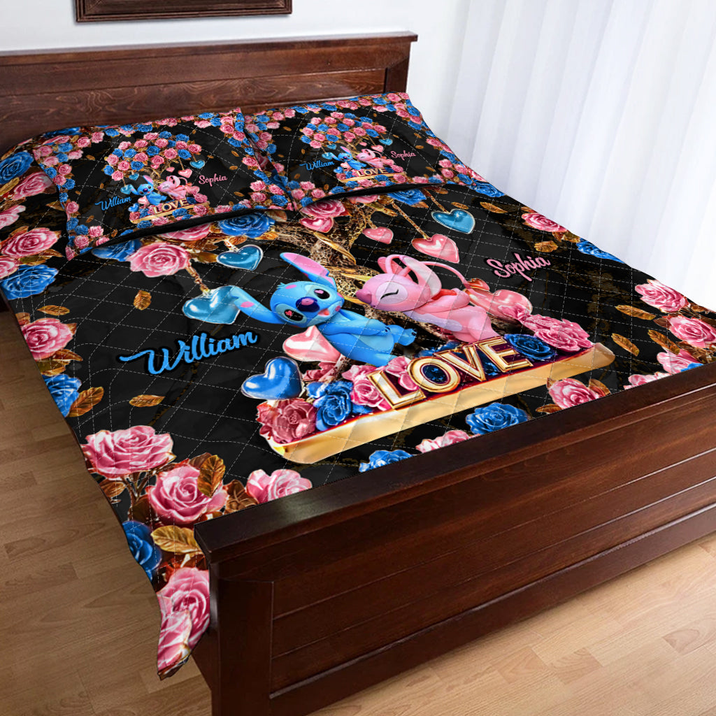 Tree Of Love - Personalized Ohana Quilt Set