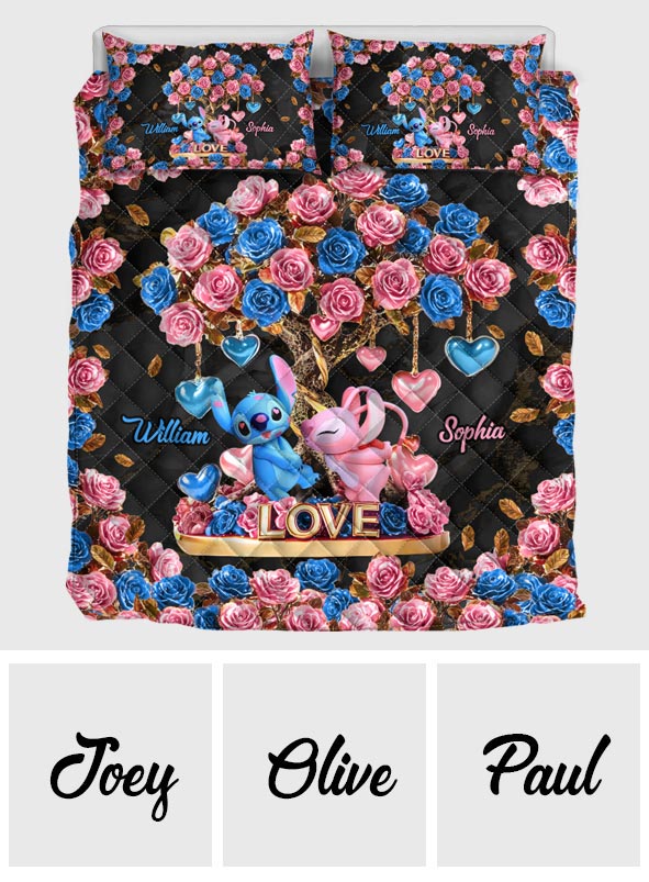 Tree Of Love - Personalized Ohana Quilt Set
