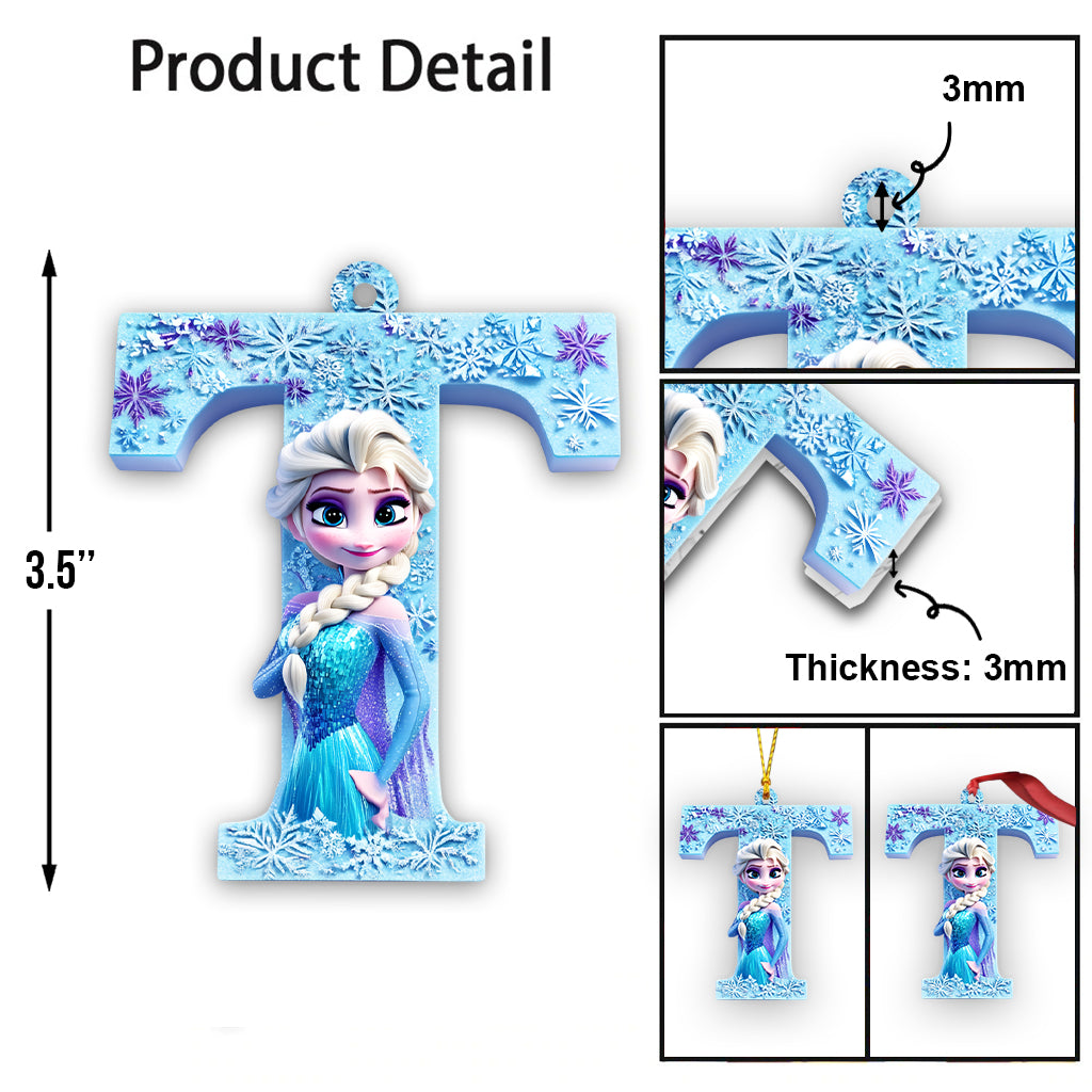 Frozen Letter Ornament - Personalized Ornament