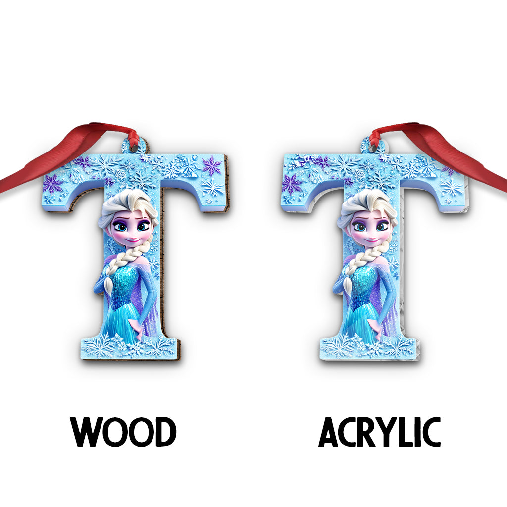 Frozen Letter Ornament - Personalized Ornament