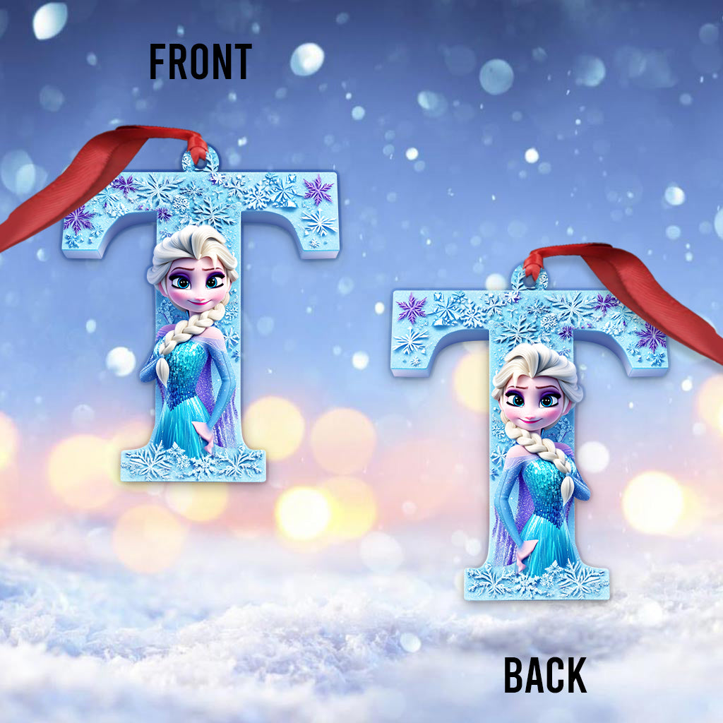 Frozen Letter Ornament - Personalized Ornament