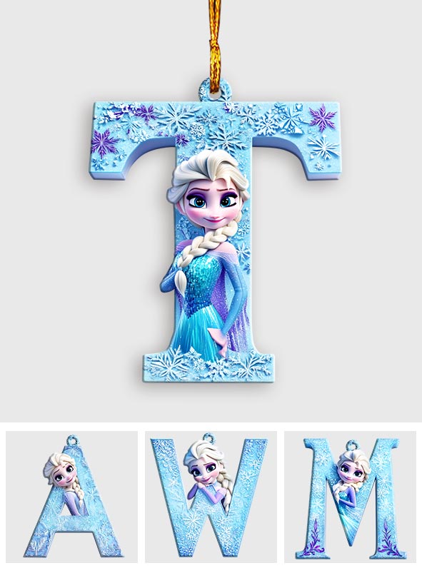 Frozen Letter Ornament - Personalized Ornament