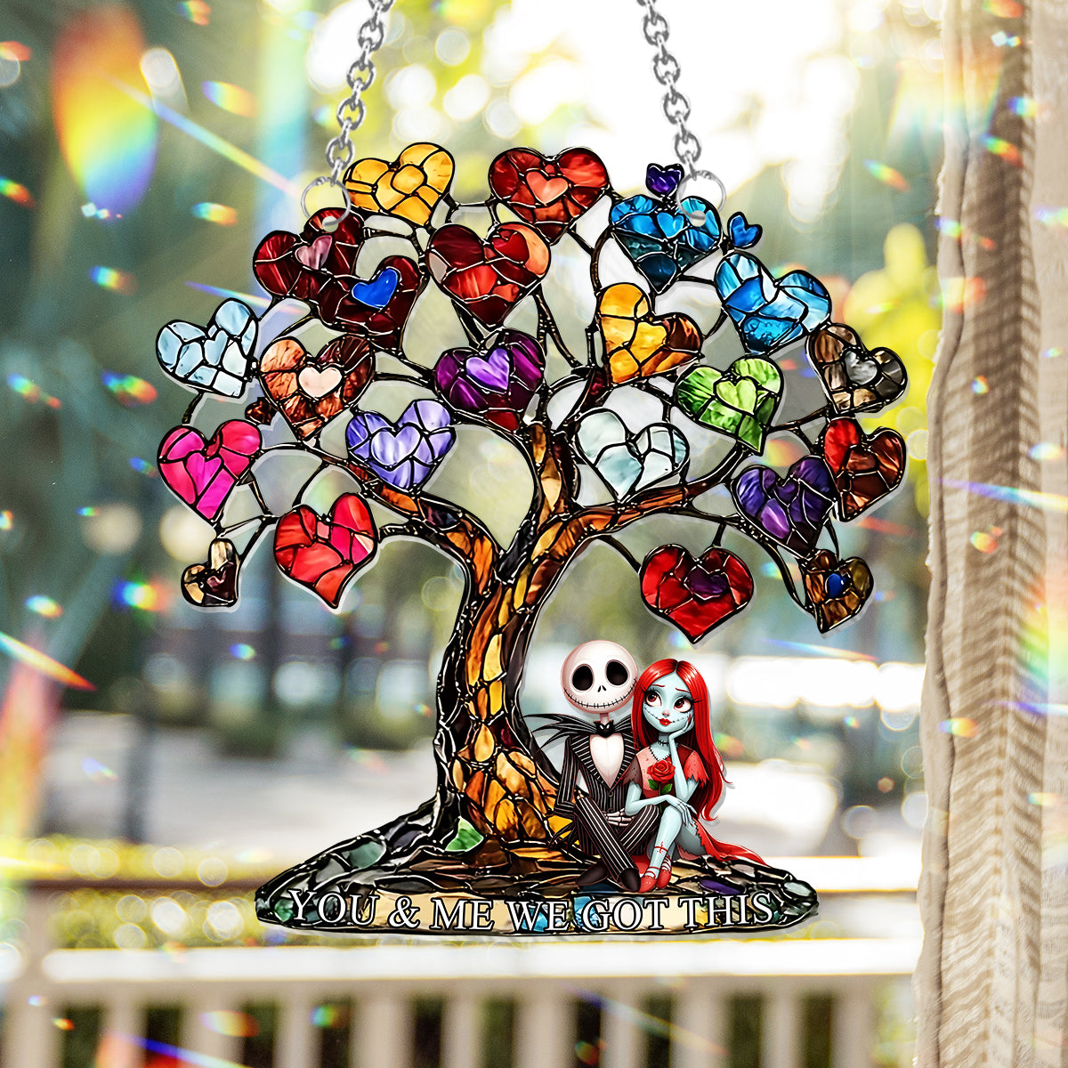 You And Me We Got This - Personalized Nightmare Window Hanging Suncatcher Ornament