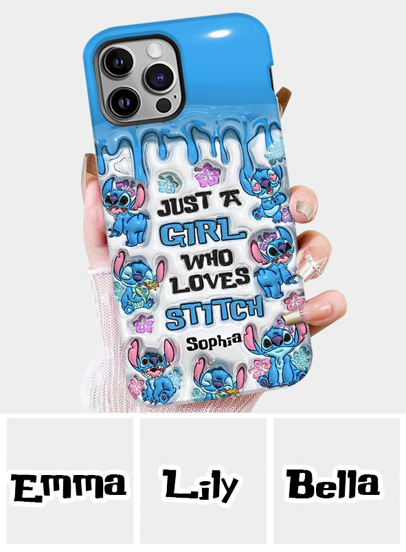Just A Girl Who Loves Stitch - Personalized Ohana Full Print Phone Case