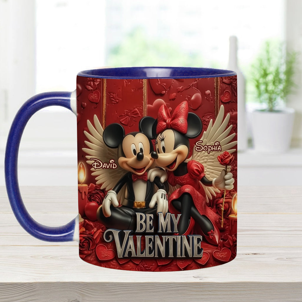 Be My Valentine - Personalized Mouse Accent Mug