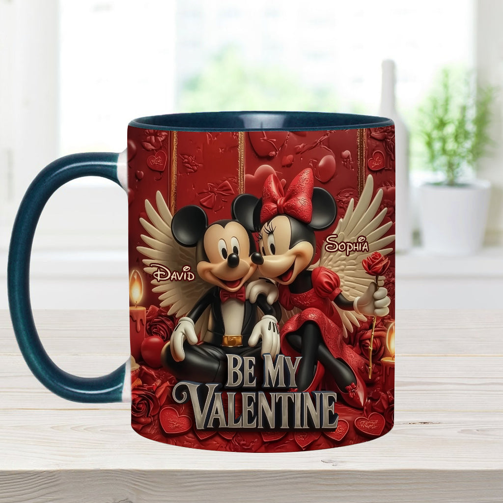 Be My Valentine - Personalized Mouse Accent Mug