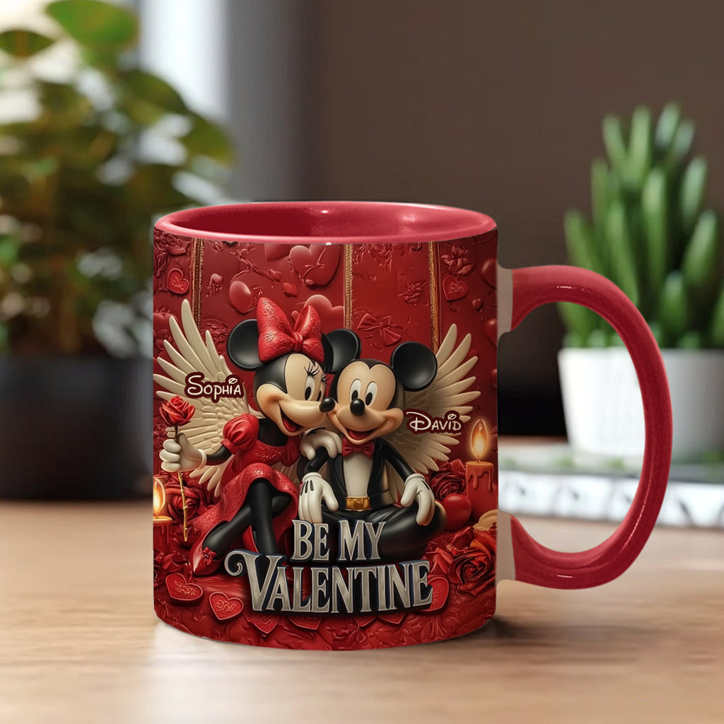Be My Valentine - Personalized Mouse Accent Mug