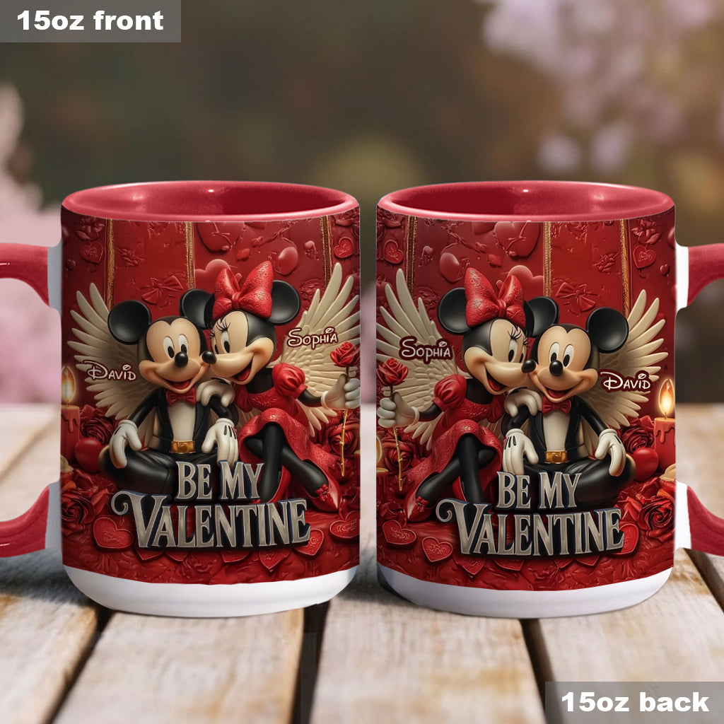 Be My Valentine - Personalized Mouse Accent Mug