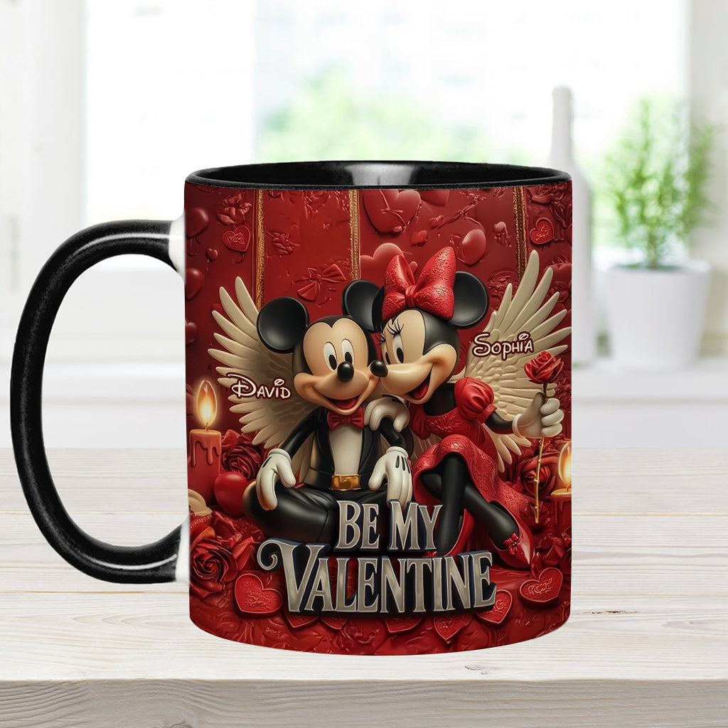 Be My Valentine - Personalized Mouse Accent Mug