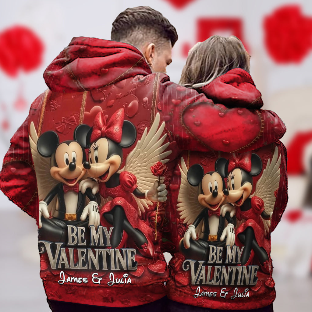 Be My Valentine - Personalized Mouse All Over Shirt