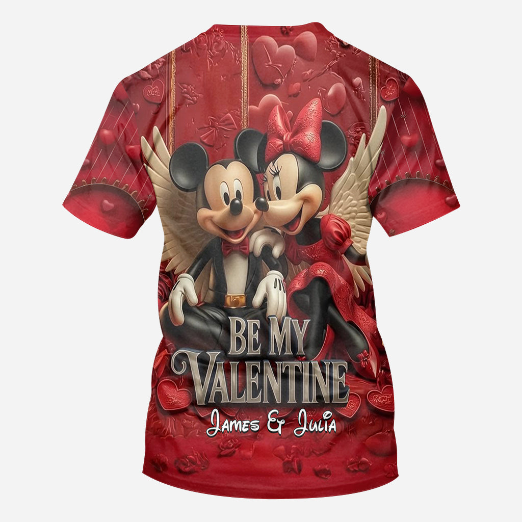 Be My Valentine - Personalized Mouse All Over Shirt