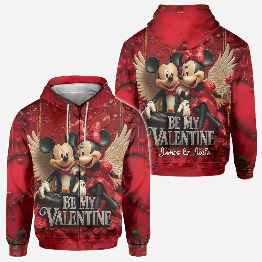 Be My Valentine - Personalized Mouse All Over Shirt
