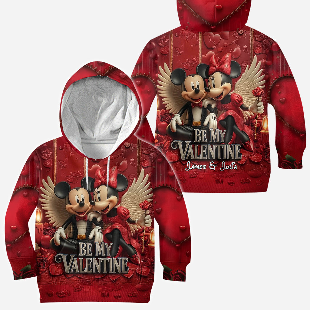 Be My Valentine - Personalized Mouse All Over Shirt
