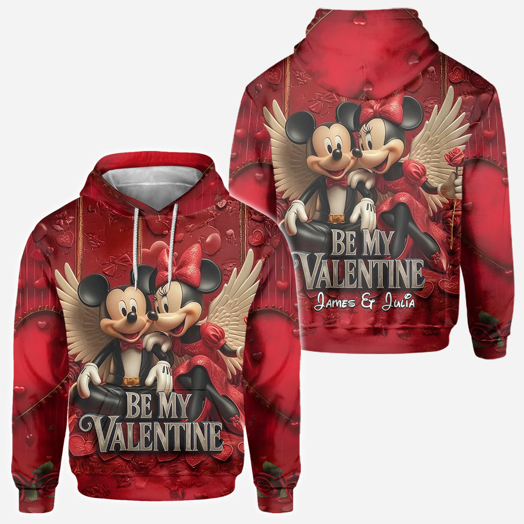 Be My Valentine - Personalized Mouse All Over Shirt