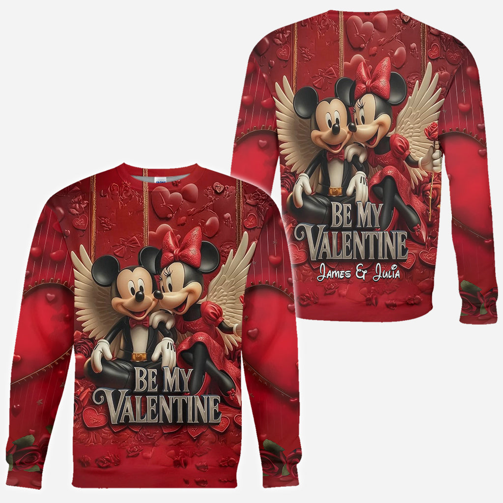 Be My Valentine - Personalized Mouse All Over Shirt