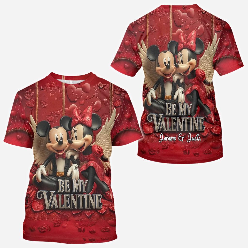 Be My Valentine - Personalized Mouse All Over Shirt
