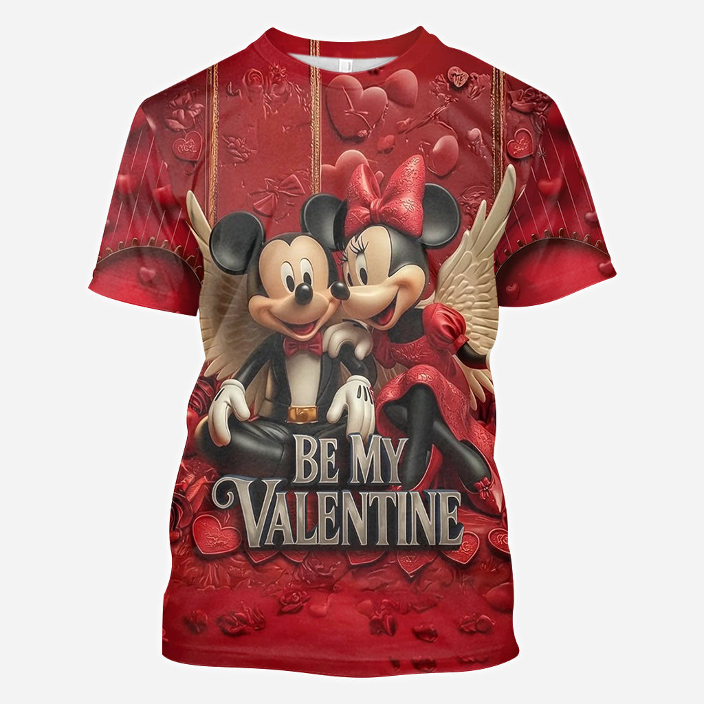 Be My Valentine - Personalized Mouse All Over Shirt
