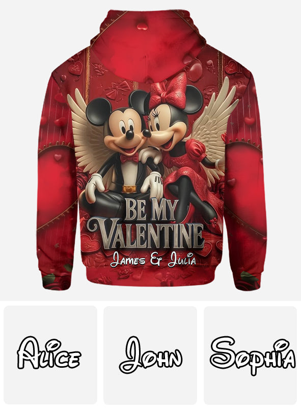 Be My Valentine - Personalized Mouse All Over Shirt