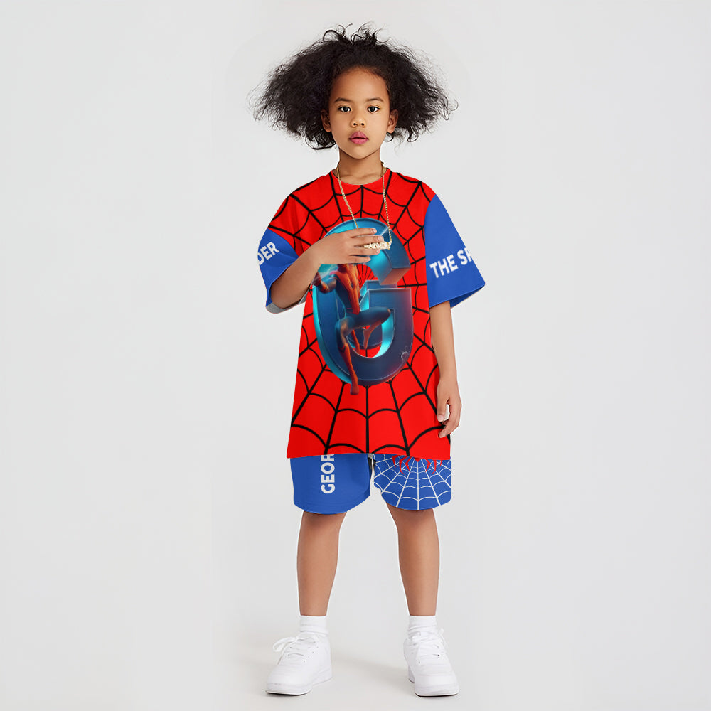 Cool Spider Alphabet - Personalized Kid T-shirt & Shorts
