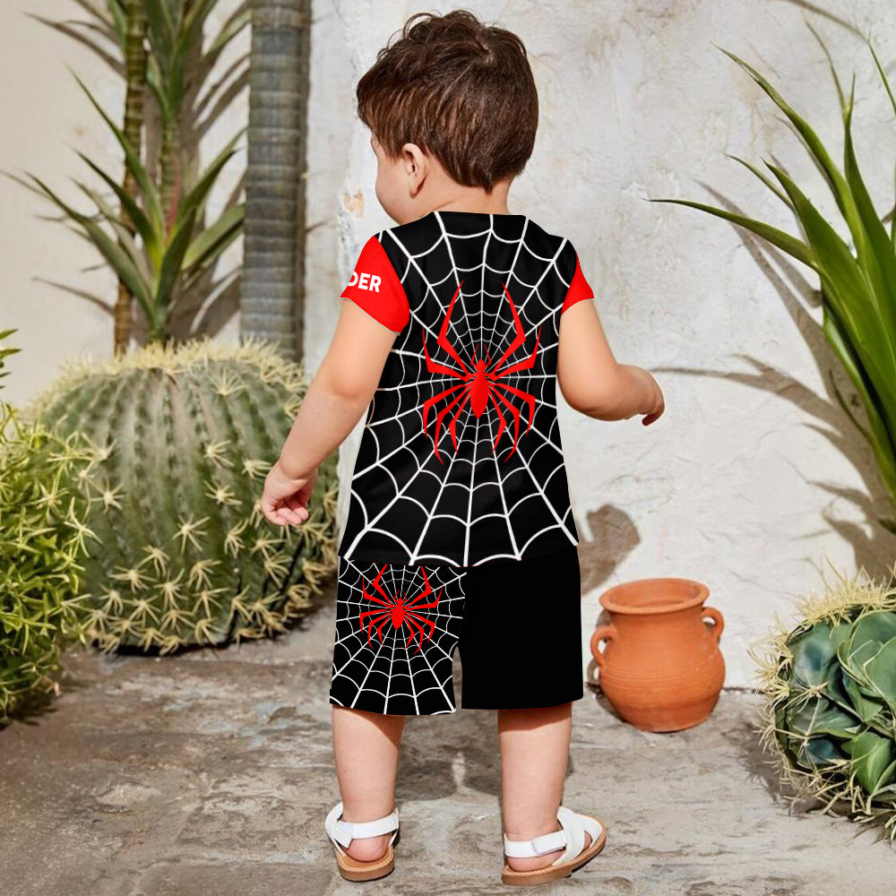 Cool Spider Alphabet - Personalized Kid T-shirt & Shorts