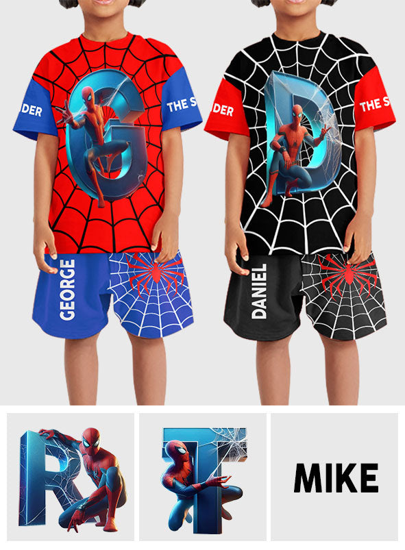 Cool Spider Alphabet - Personalized Kid T-shirt & Shorts
