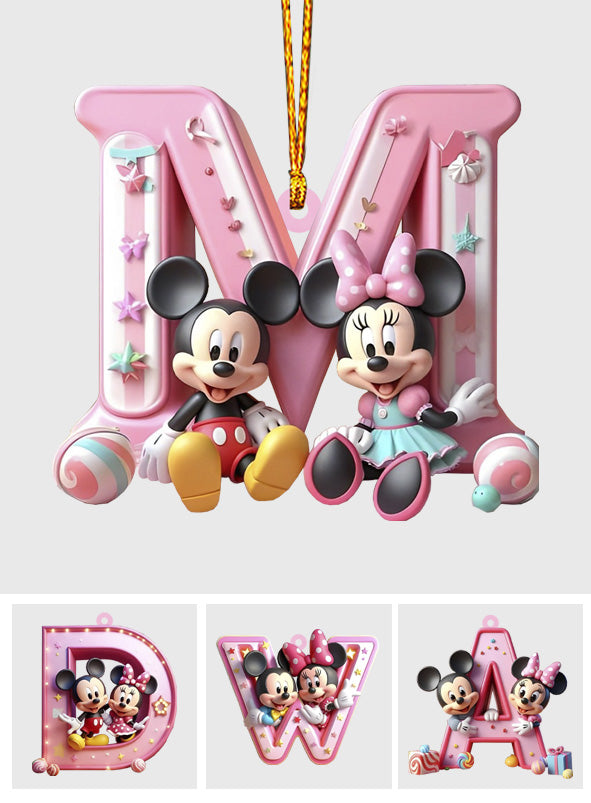 Magical Letter - Personalized Mouse Ornament