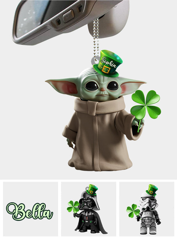 Lucky Shamrock - Personalized The Force Car Ornament