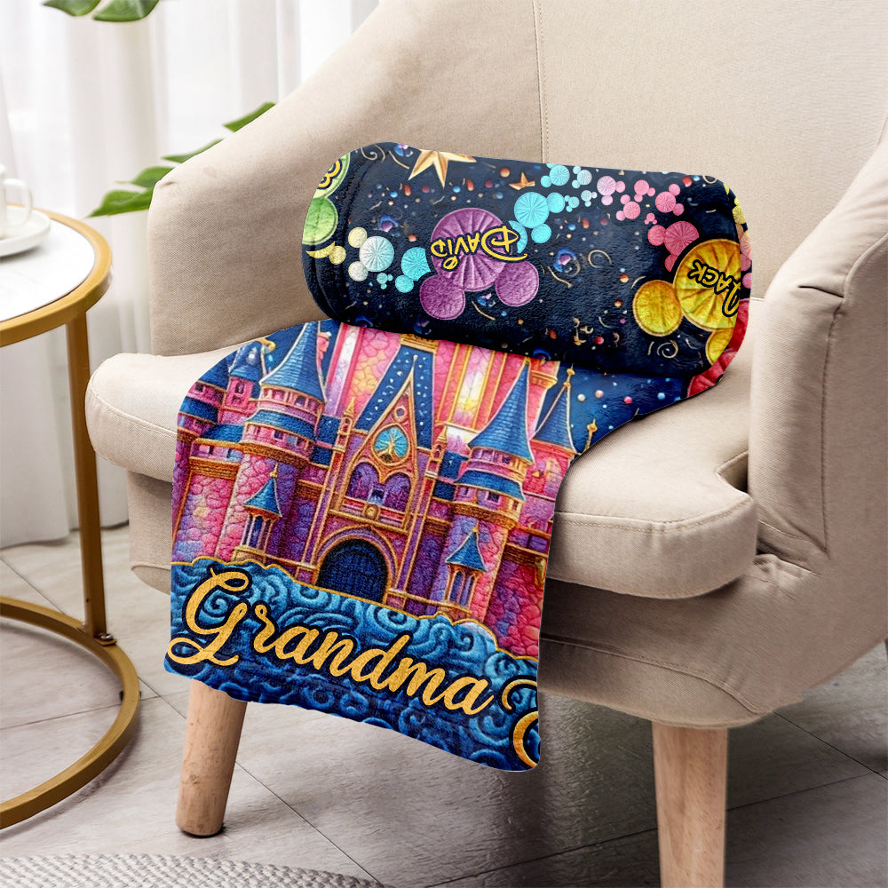 Best Grandma/ Mom Ever - Personalized Mouse Blanket