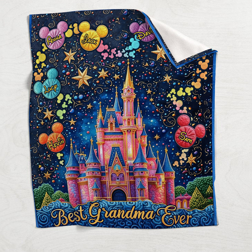 Best Grandma/ Mom Ever - Personalized Mouse Blanket