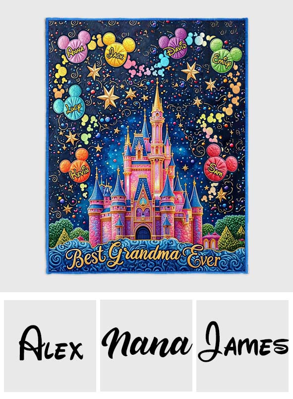 Best Grandma/ Mom Ever - Personalized Mouse Blanket