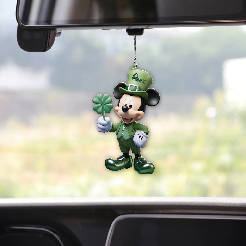 Magical Lucky Shamrock - Personalized Mouse Car Ornament